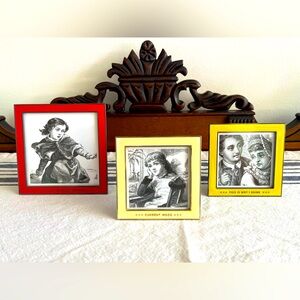 Set of three boutique Easy.Tiger frames